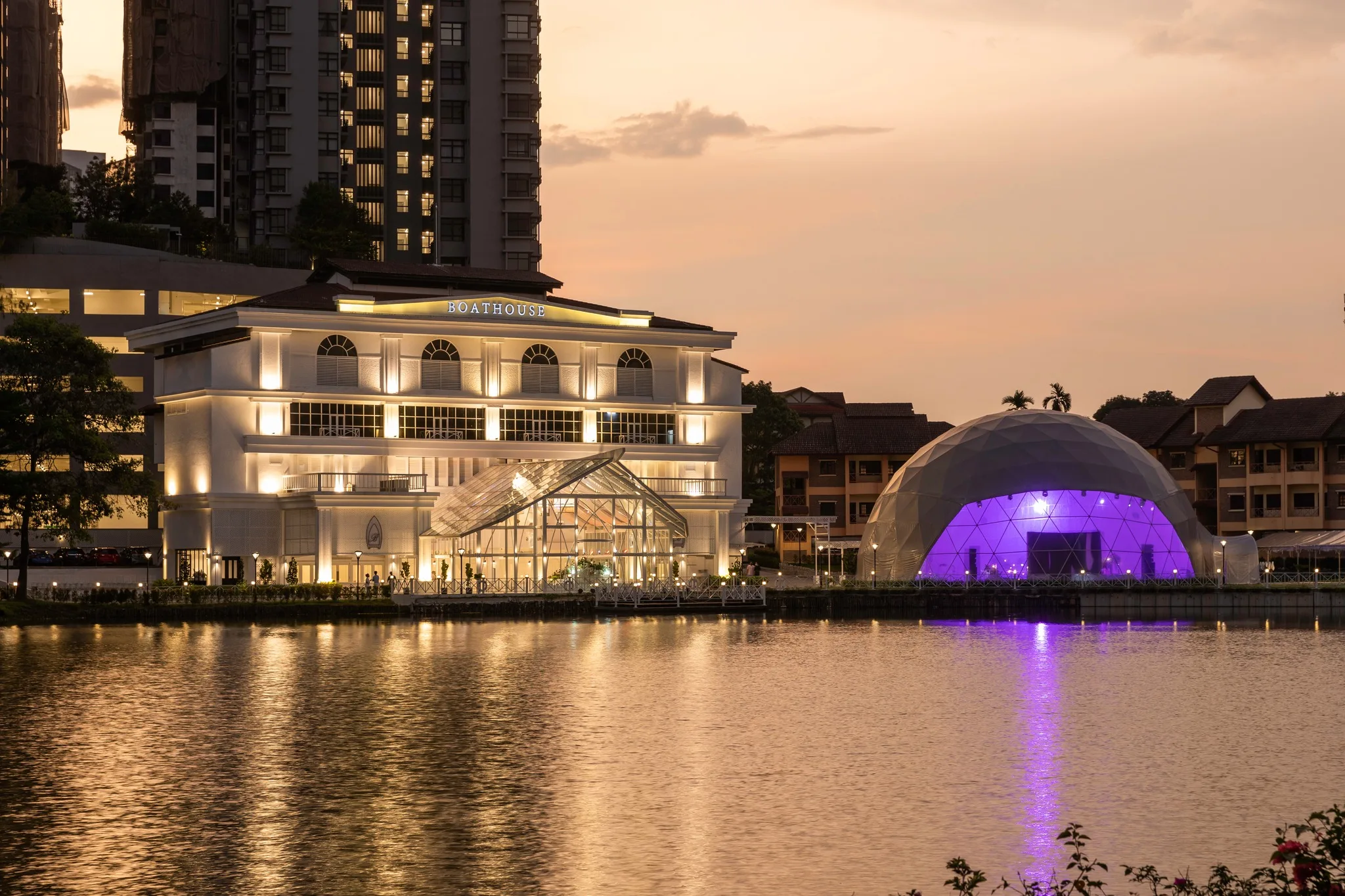 boathouse night